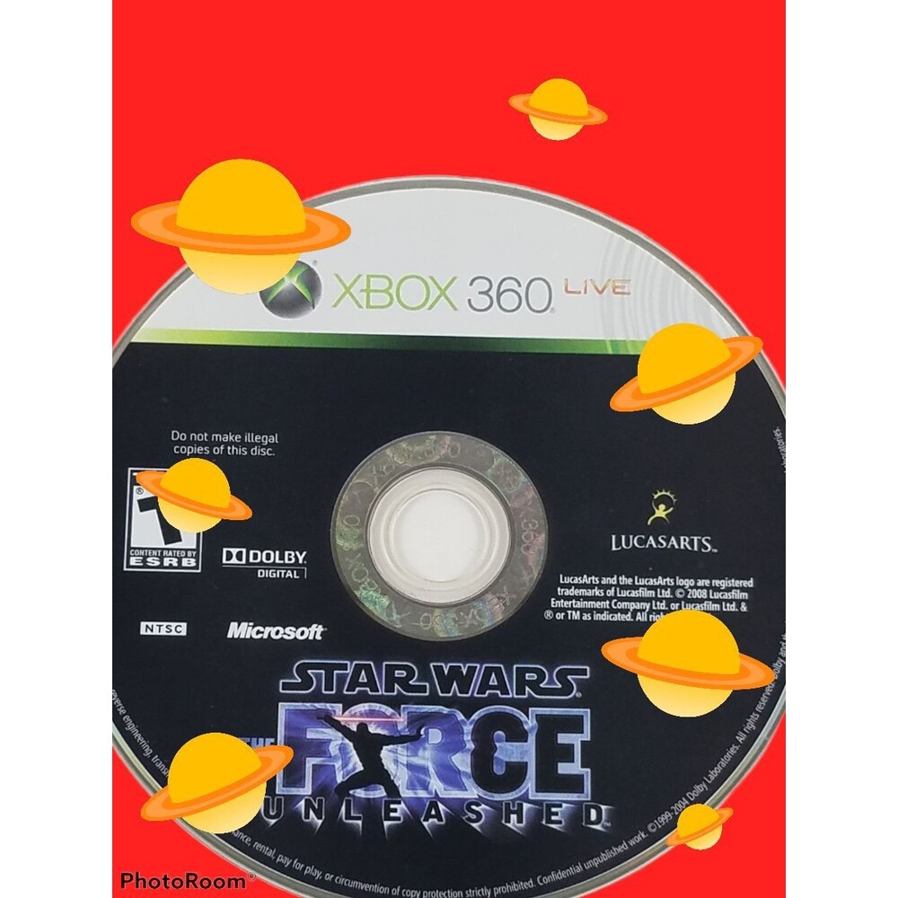 XBox 360 Star Wars The Force Unleashed Role Playing Video Game Rated T Disc Only